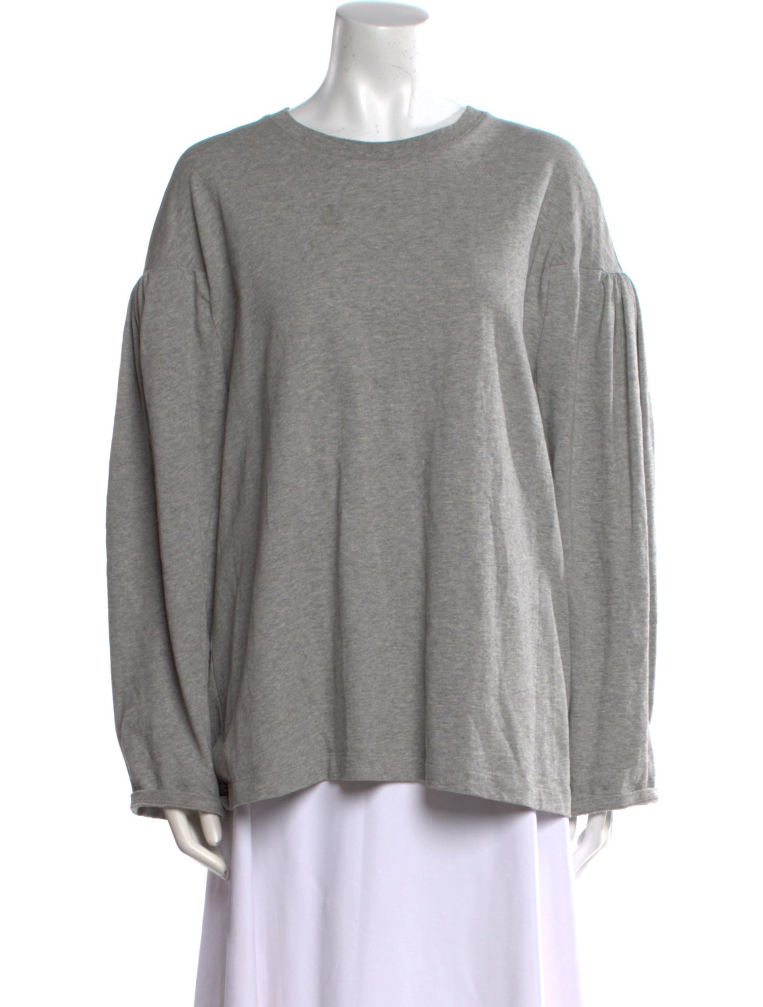 Tibi Crew Neck Long Sleeve Sweatshirt
