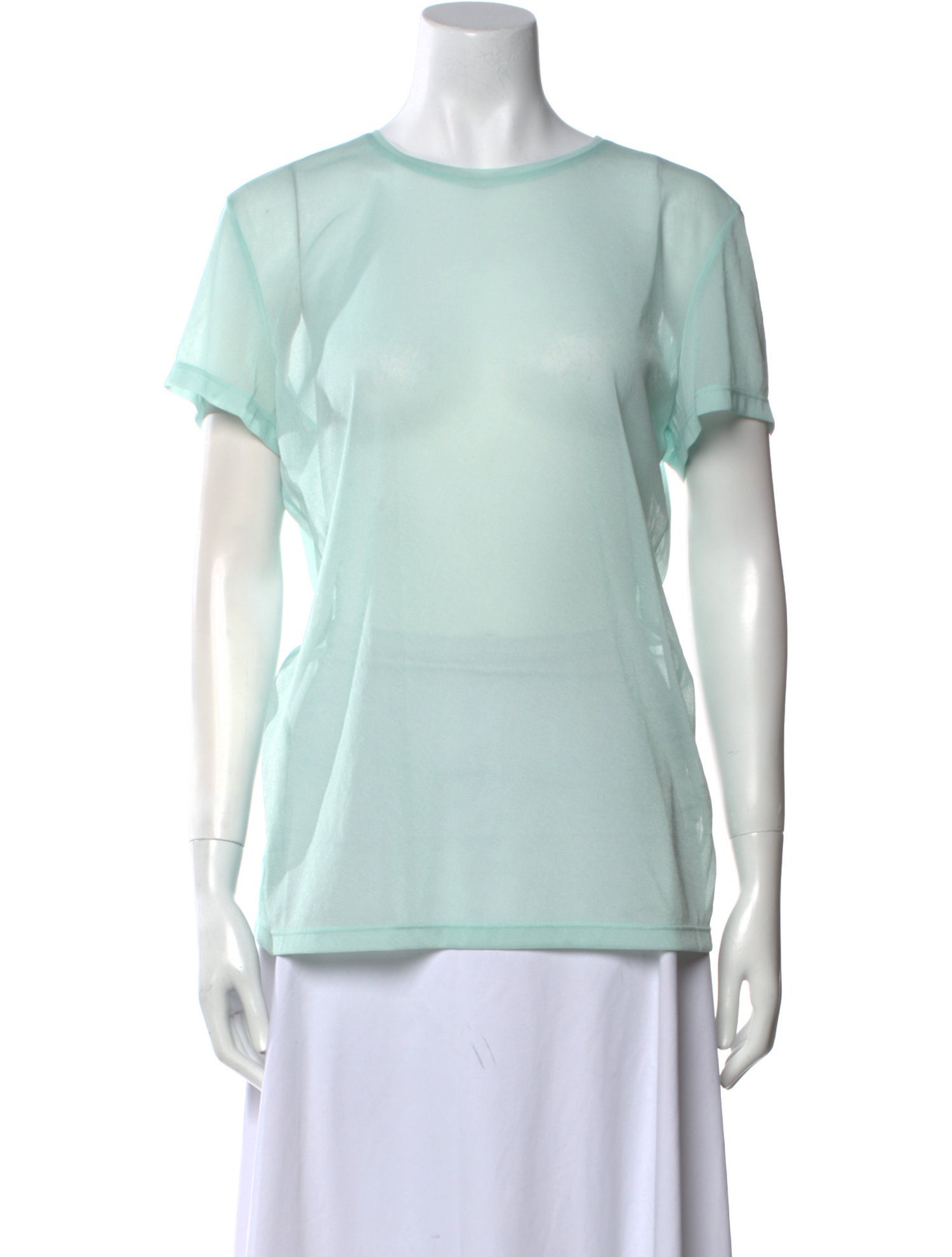 Tibi Crew Neck Short Sleeve T-Shirt