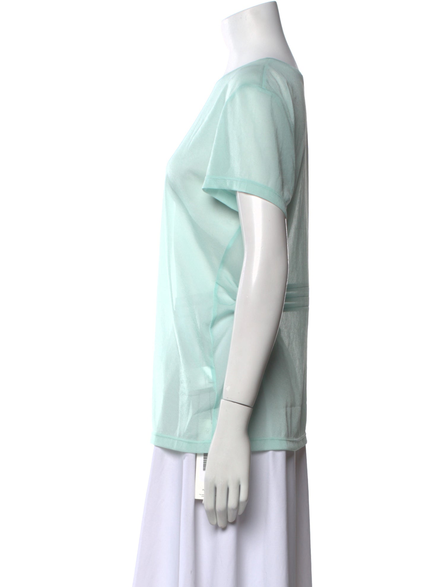 Tibi Crew Neck Short Sleeve T-Shirt