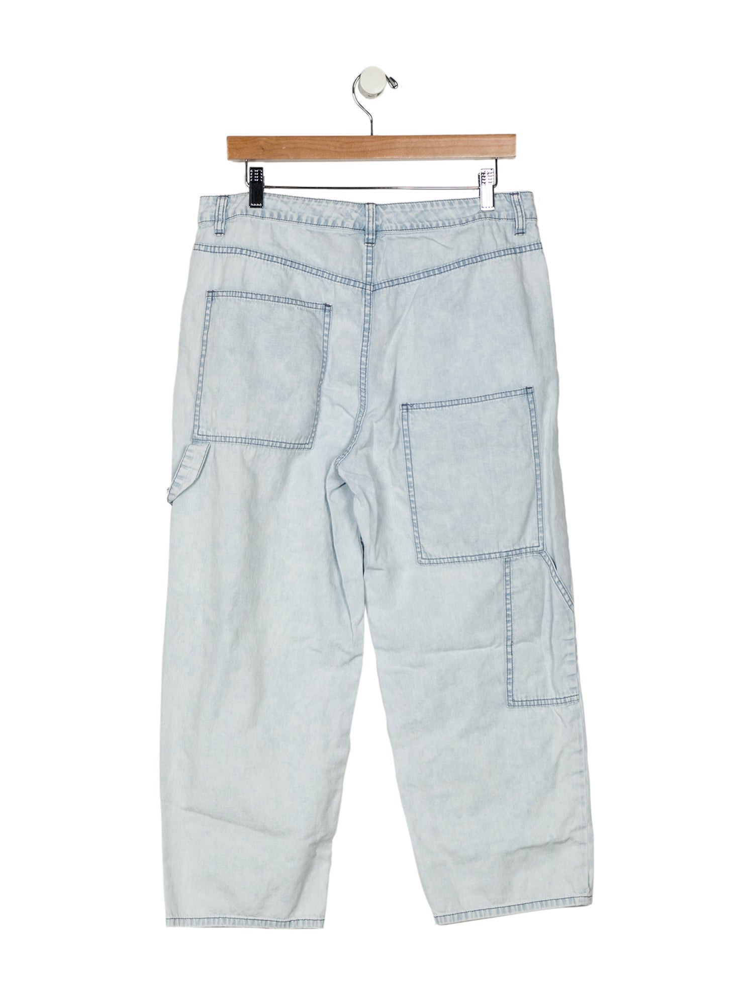 Tibi High-Rise Straight Leg Jeans