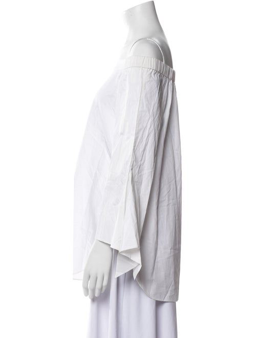 Tibi Off-The-Shoulder Three-Quarter Sleeve Tunic
