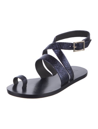 Tibi Leather Gladiator Sandals
