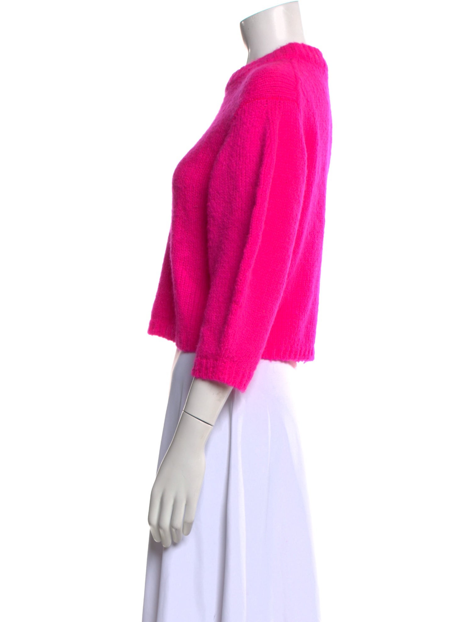 Tibi Alpaca Mock Neck Sweater