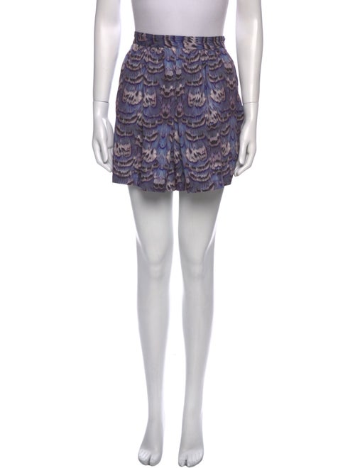 Tibi Printed Mini Shorts