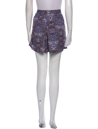 Tibi Printed Mini Shorts