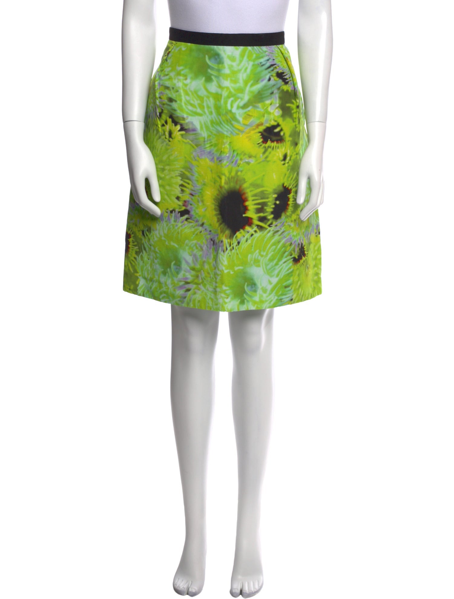 Tibi Silk Knee-Length Skirt