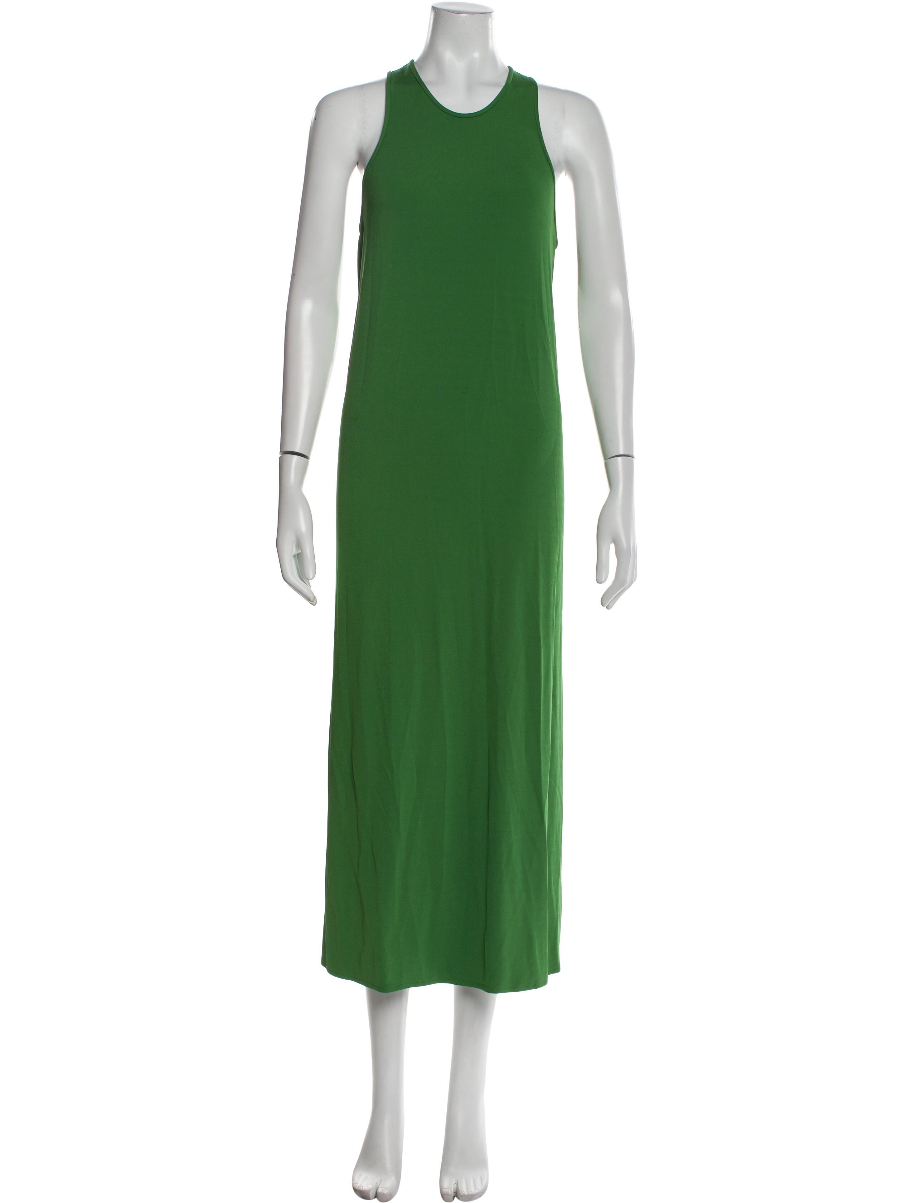 Tibi Crew Neck Long Dress