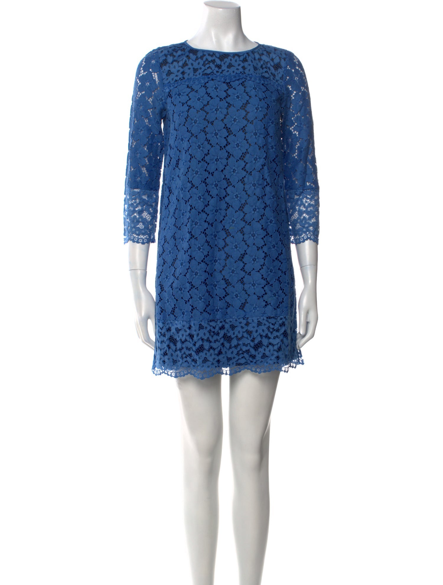 Tibi Lace Pattern Mini Dress