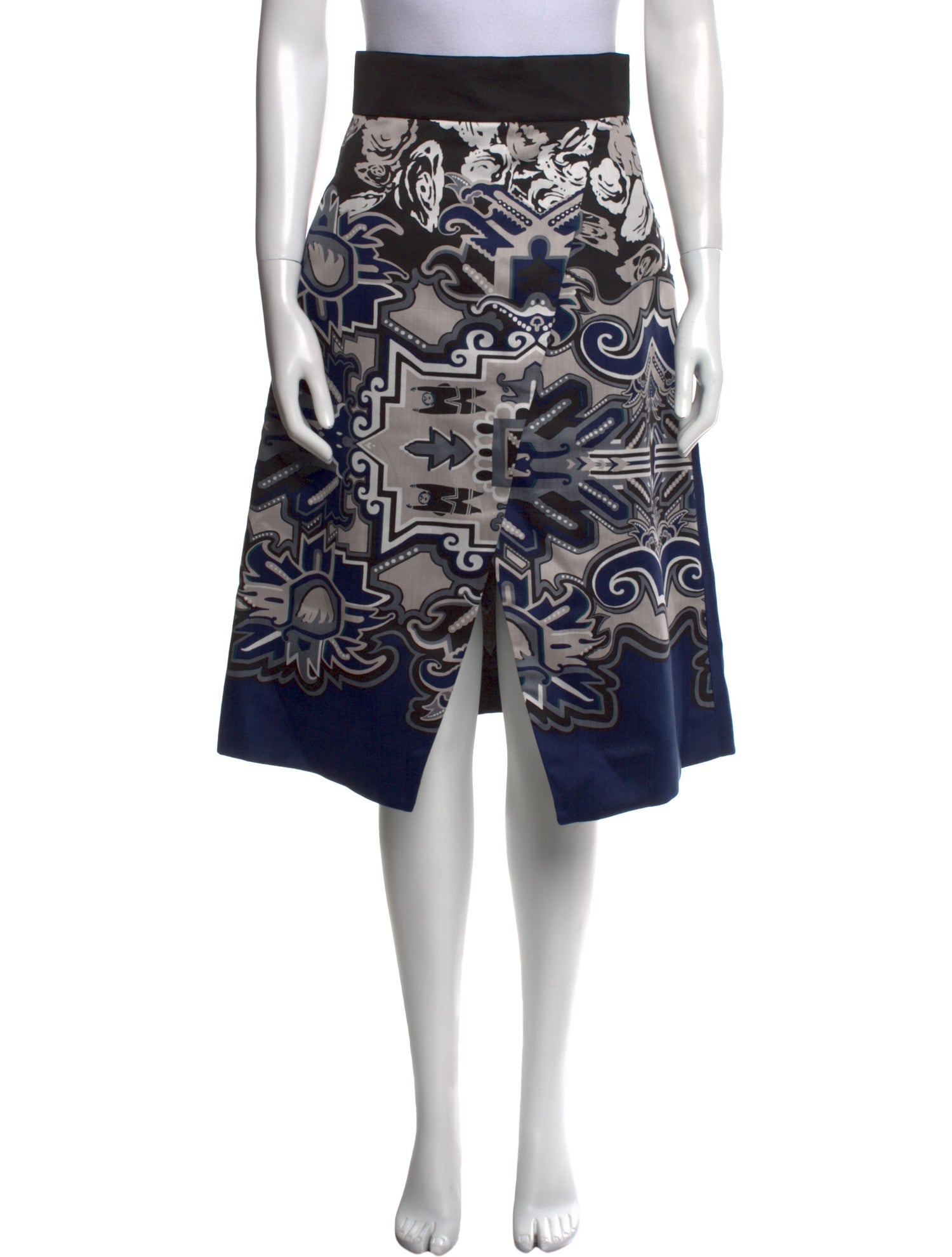 Tibi Silk Midi Length Skirt