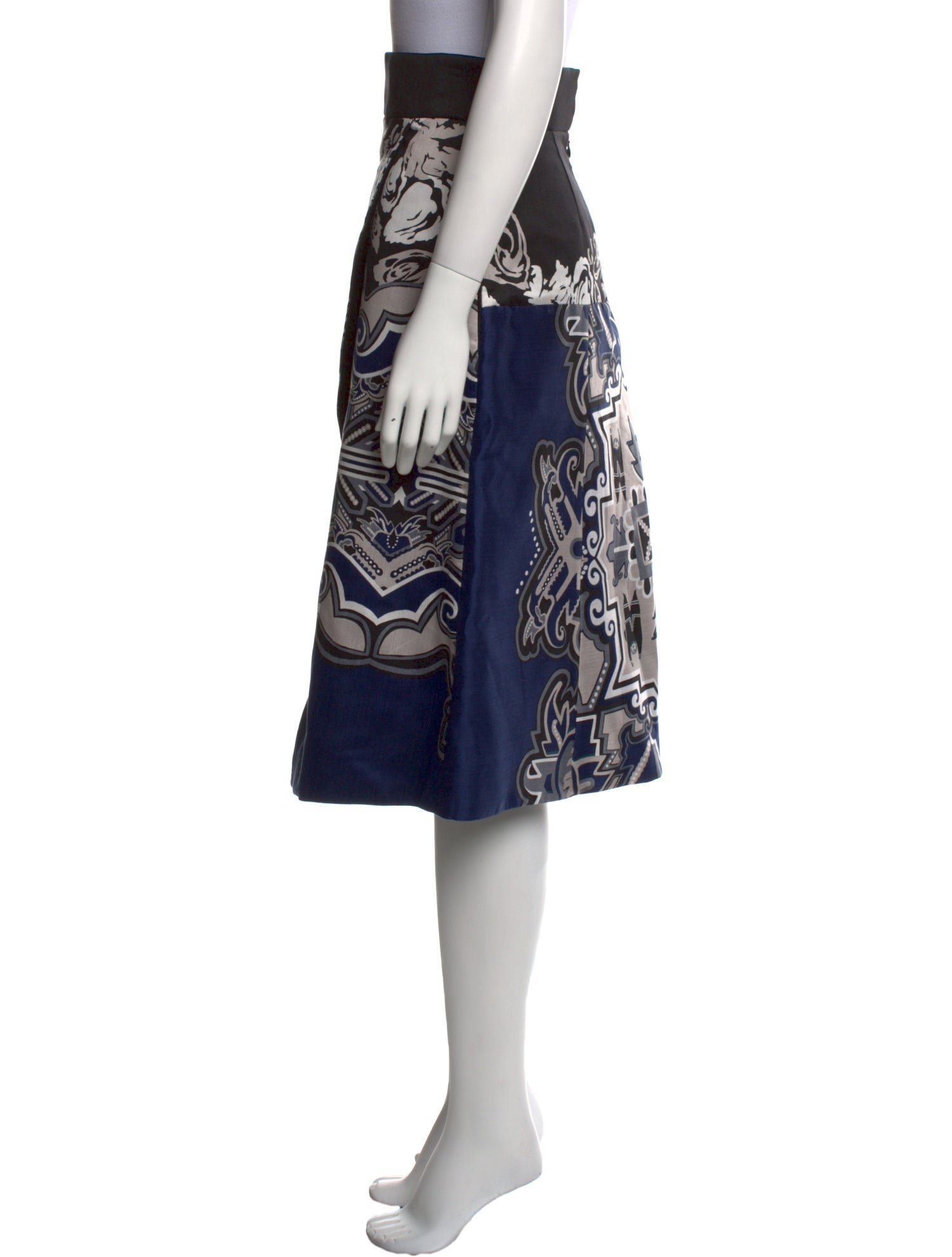 Tibi Silk Midi Length Skirt