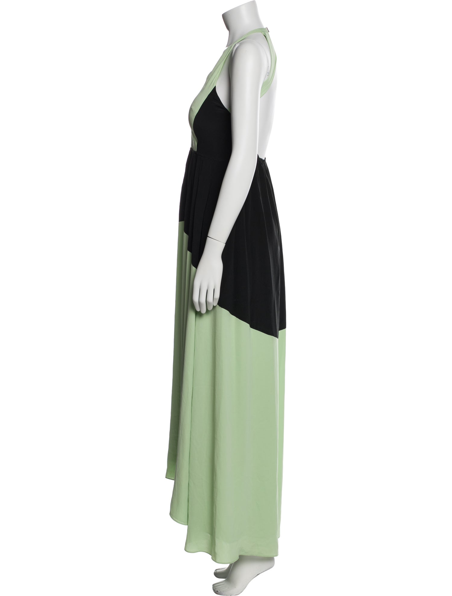 Tibi Colorblock Pattern Long Dress