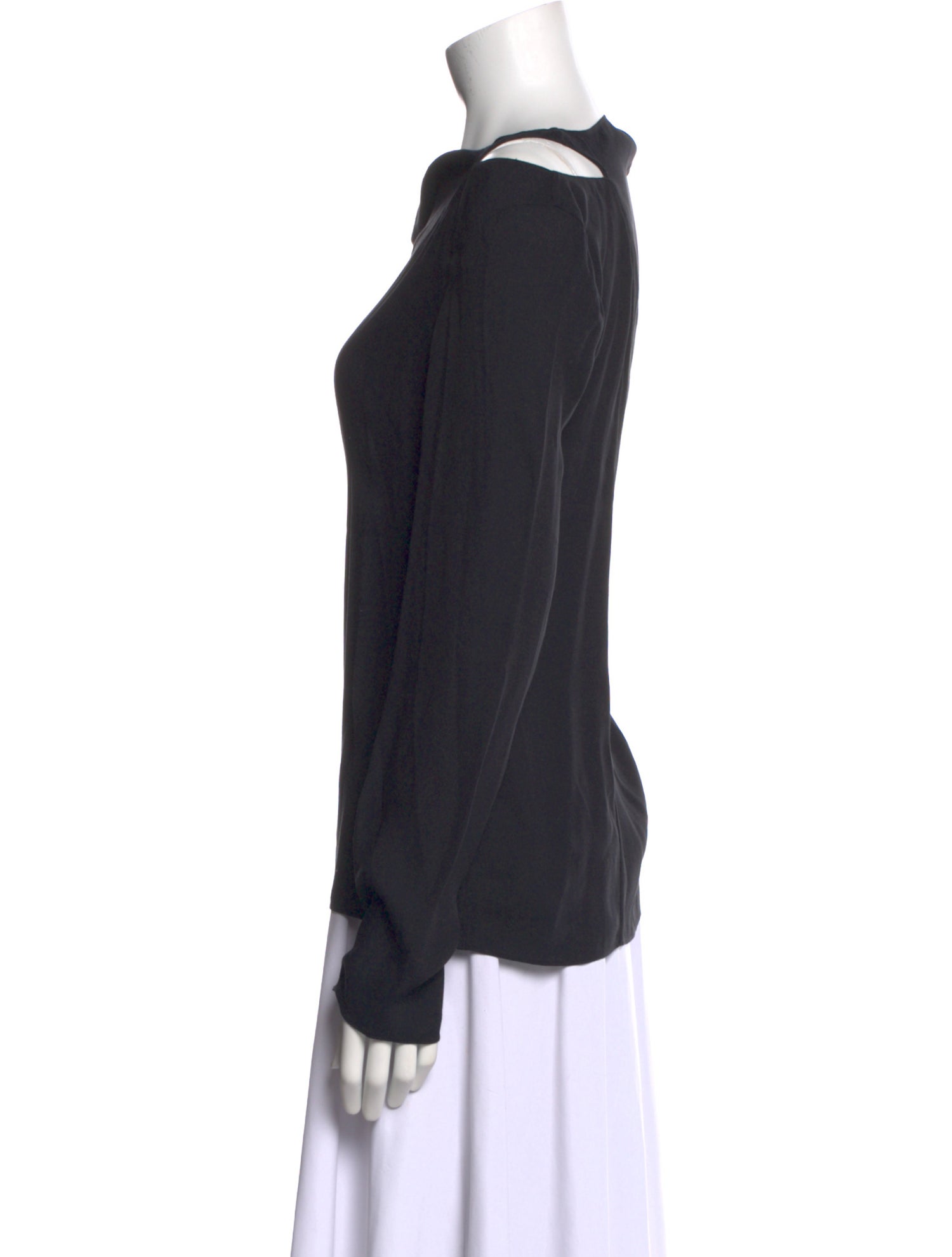 Tibi Cowl Neck Long Sleeve Sweatshirt