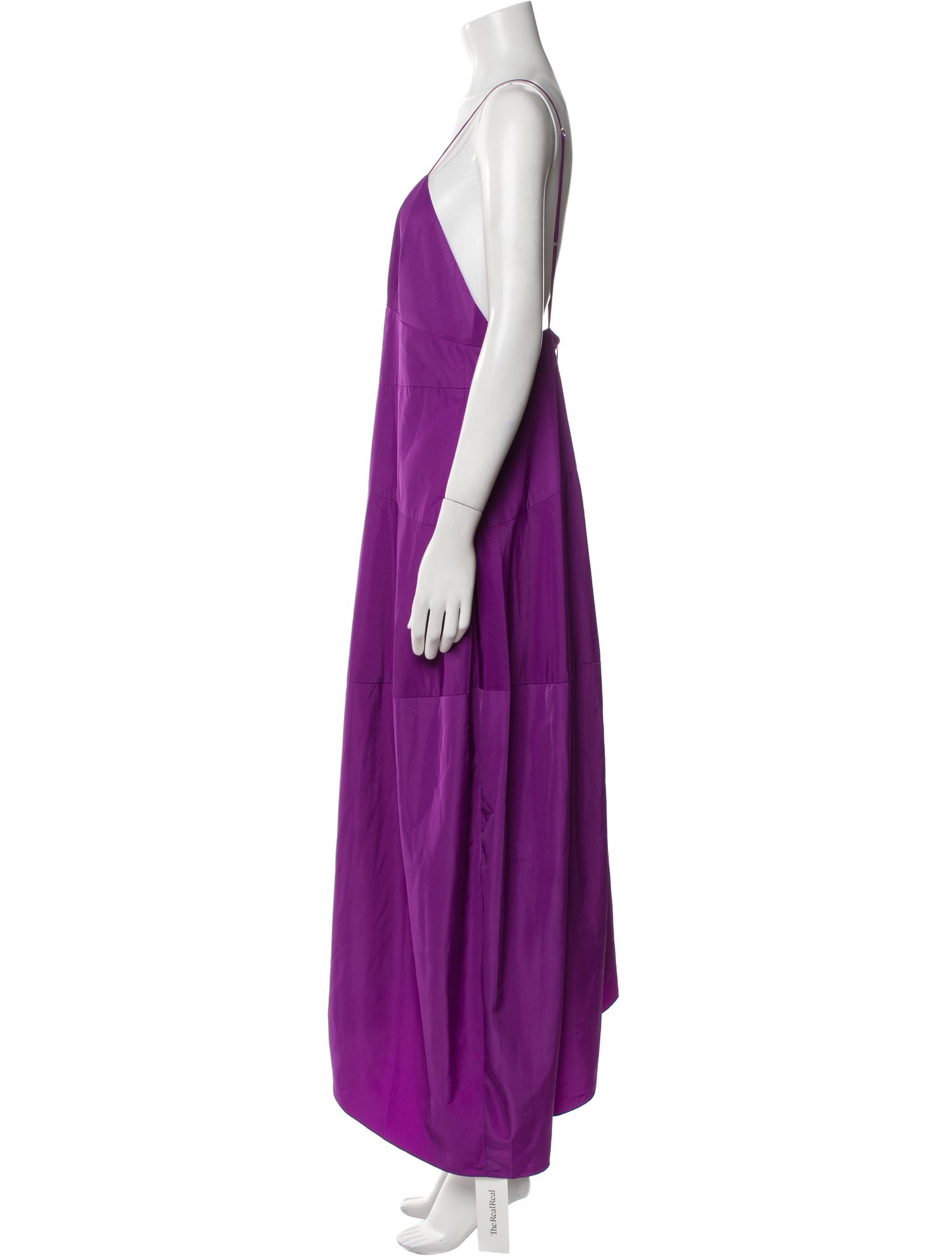 Tibi V-Neck Long Dress