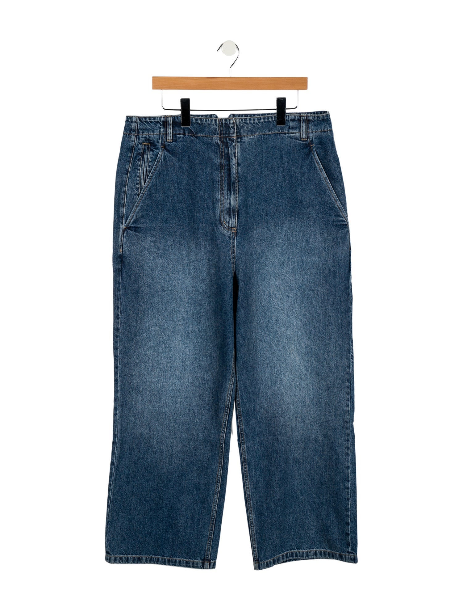 Tibi High-Rise Wide Leg Jeans