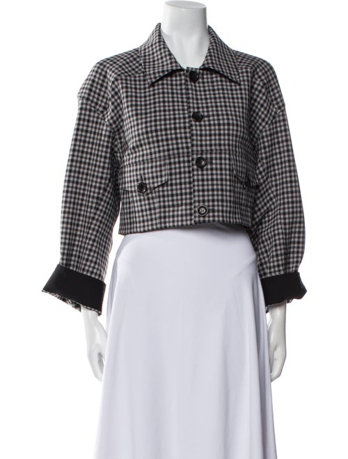 Tibi Plaid Print Jacket