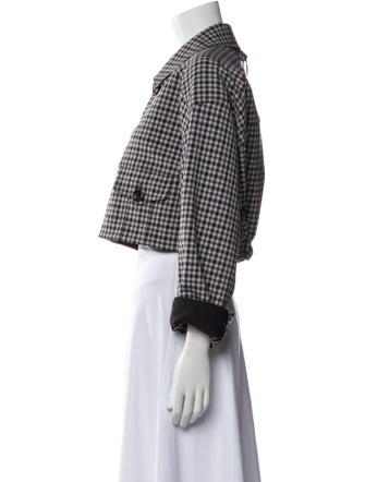Tibi Plaid Print Jacket