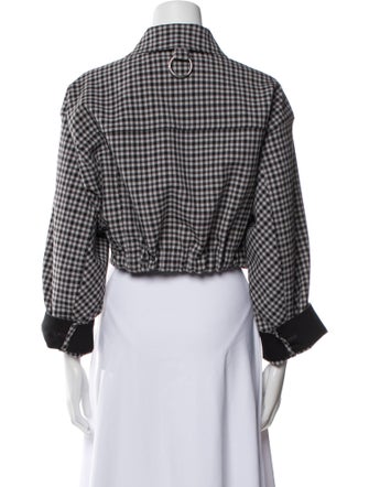 Tibi Plaid Print Jacket