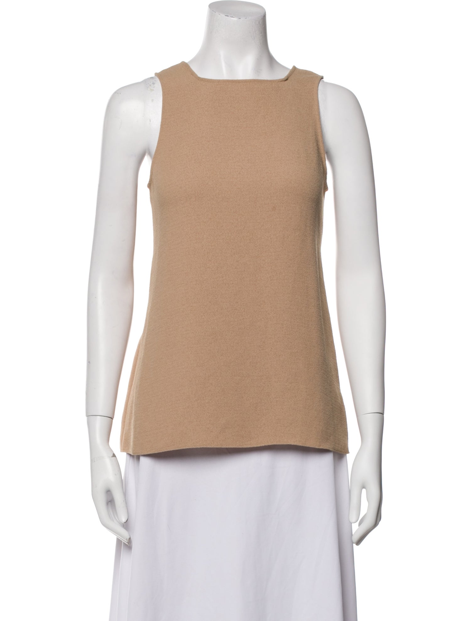 Tibi Square Neckline Sleeveless Top