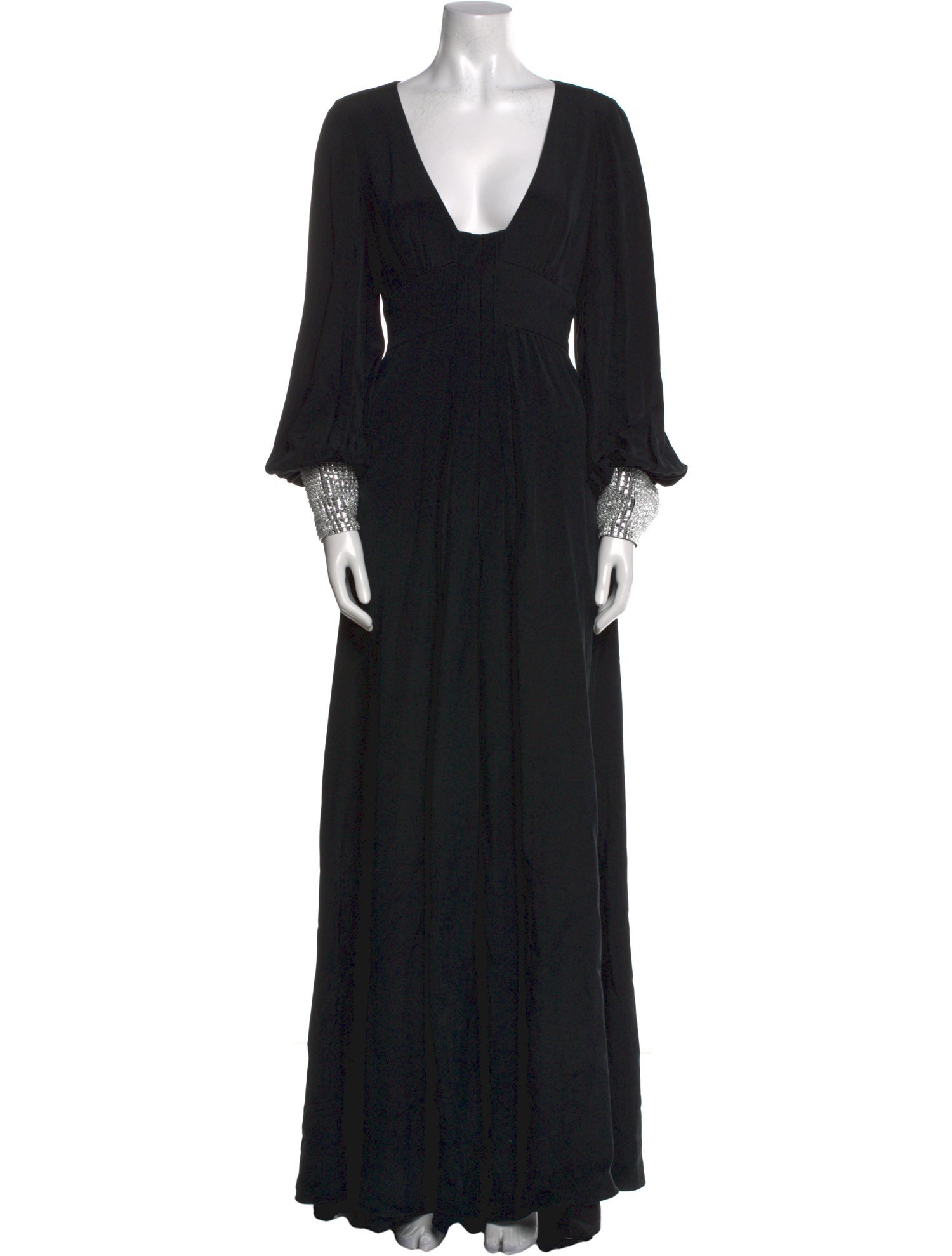 Tibi V-Neck Long Dress