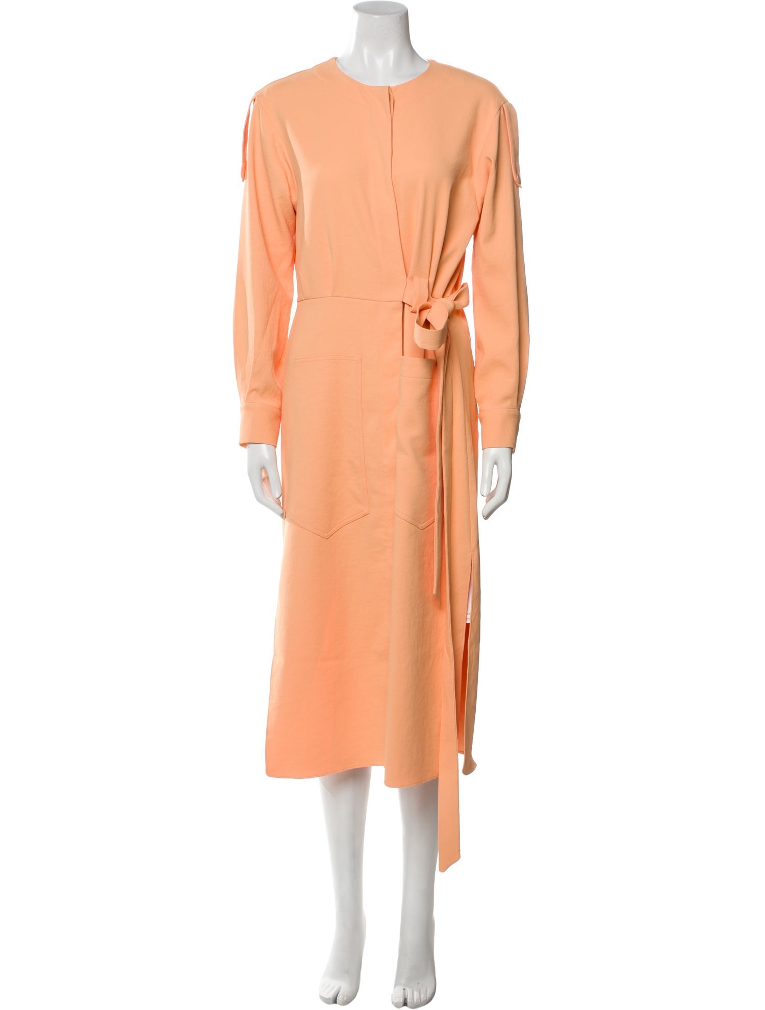 Tibi Crew Neck Long Dress