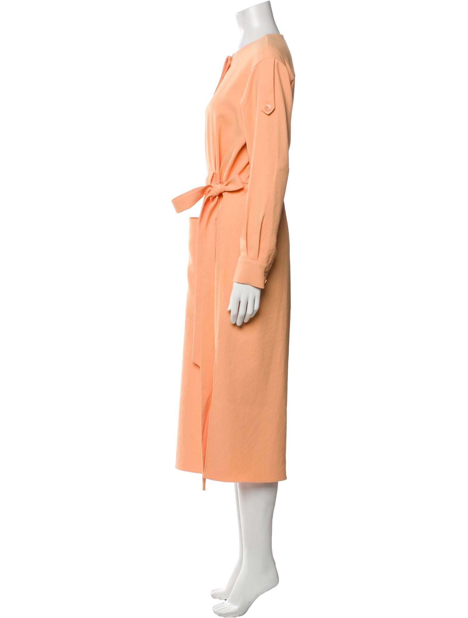 Tibi Crew Neck Long Dress