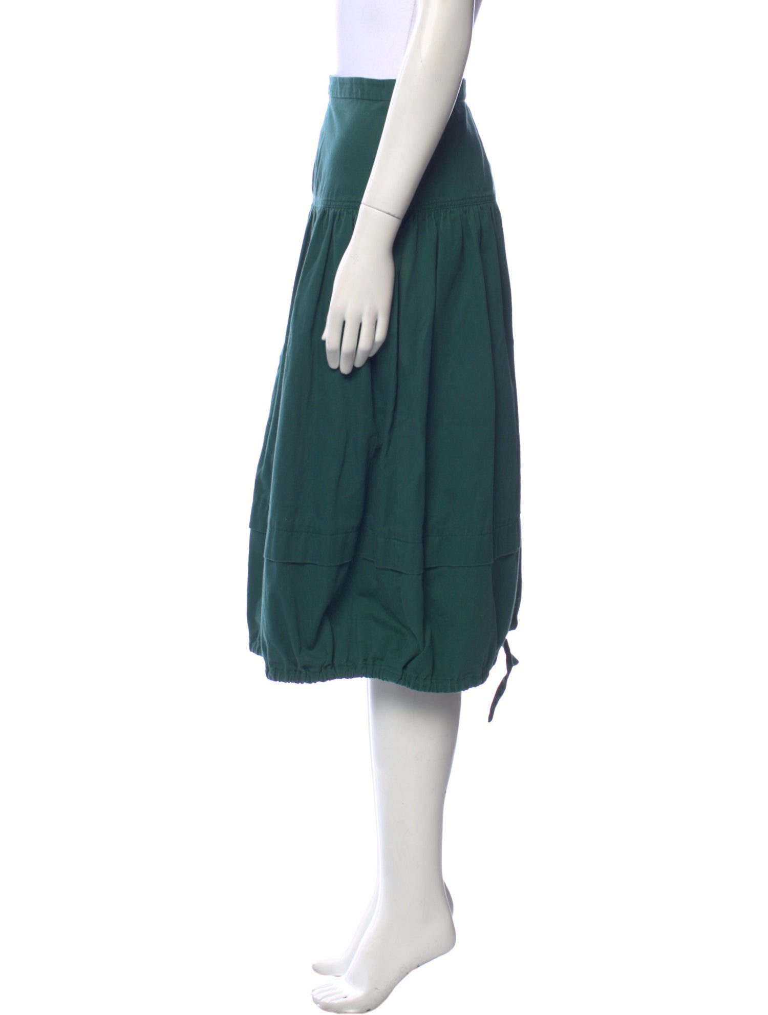 Tibi Ruffle Embellishment Knee-Length Skirt