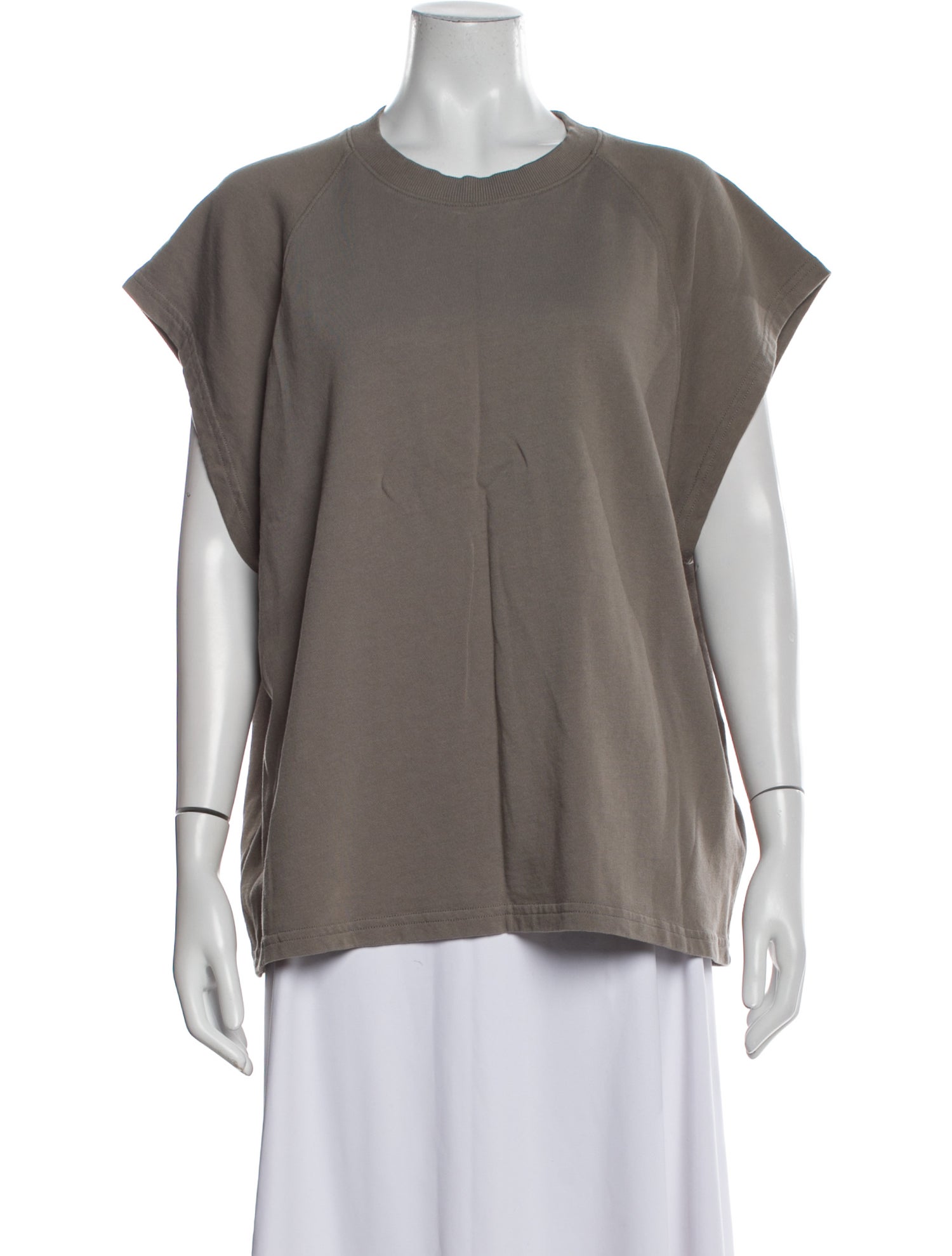 Tibi Crew Neck Short Sleeve T-Shirt