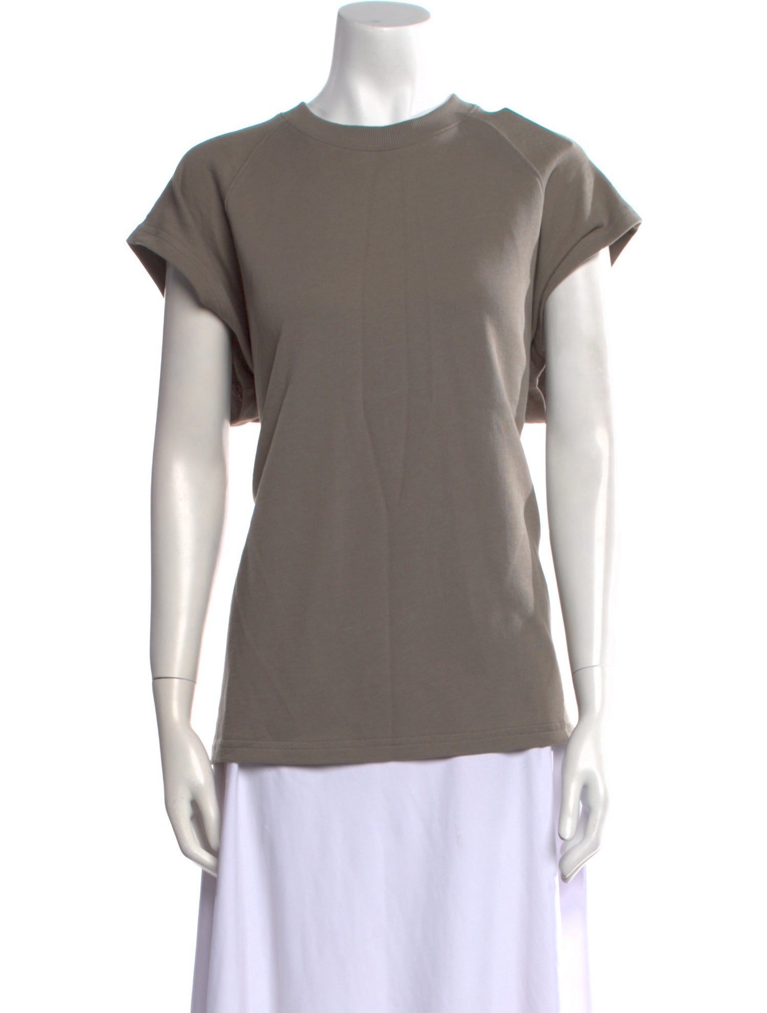 Tibi Crew Neck Short Sleeve T-Shirt