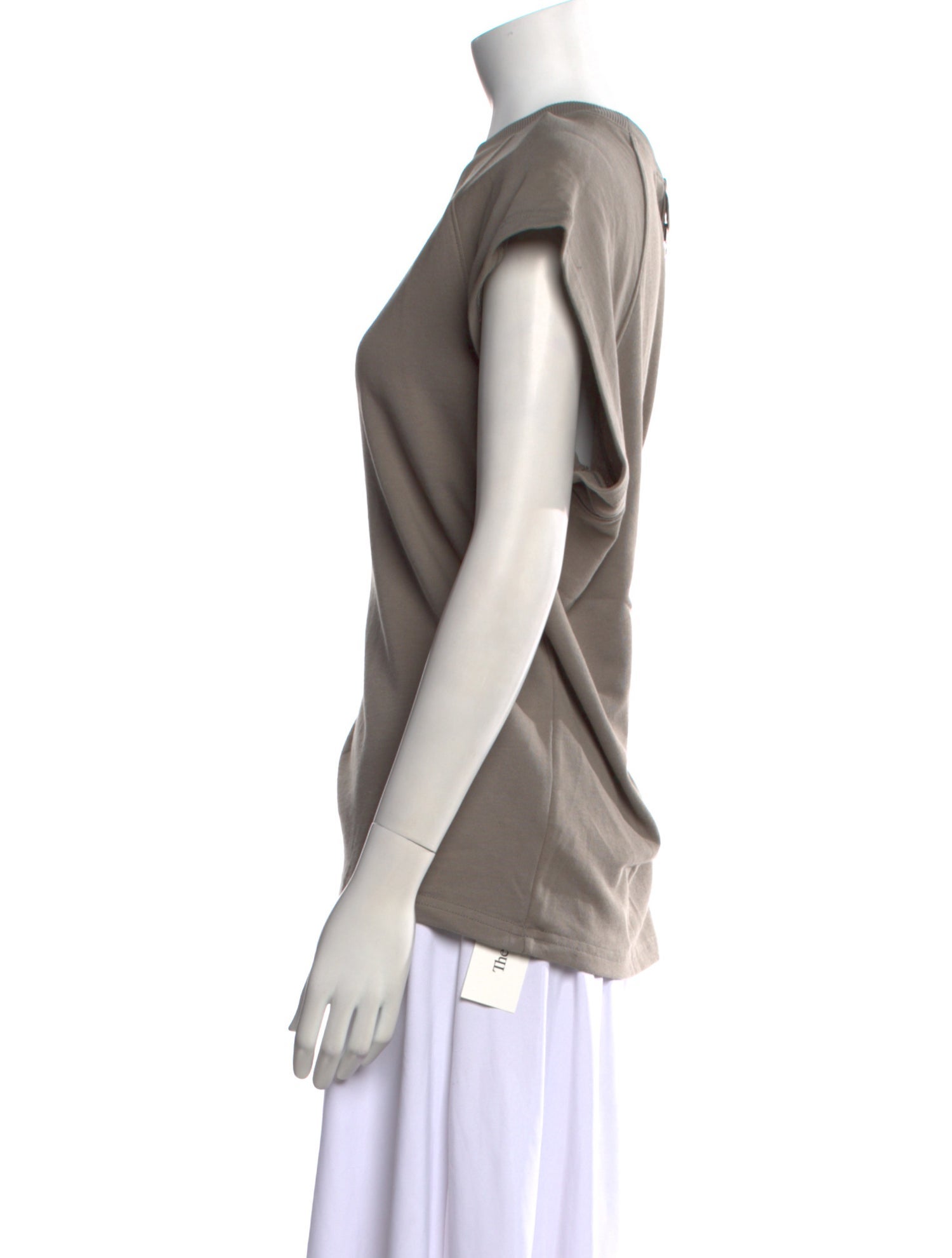 Tibi Crew Neck Short Sleeve T-Shirt