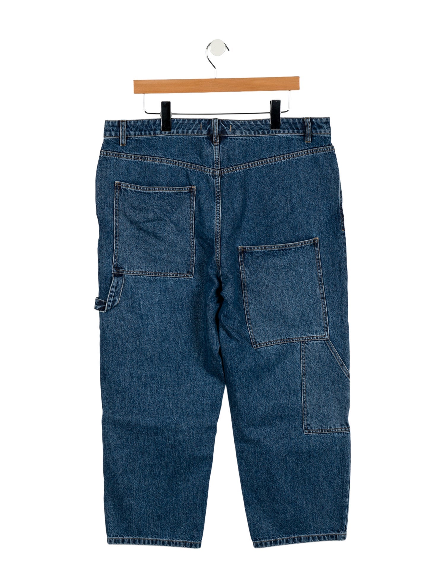 Tibi High-Rise Straight Leg Jeans