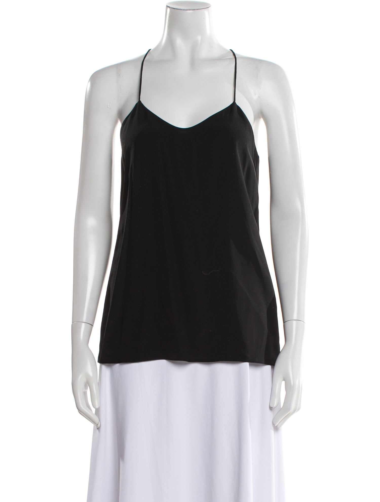 Tibi Silk V-Neck Top