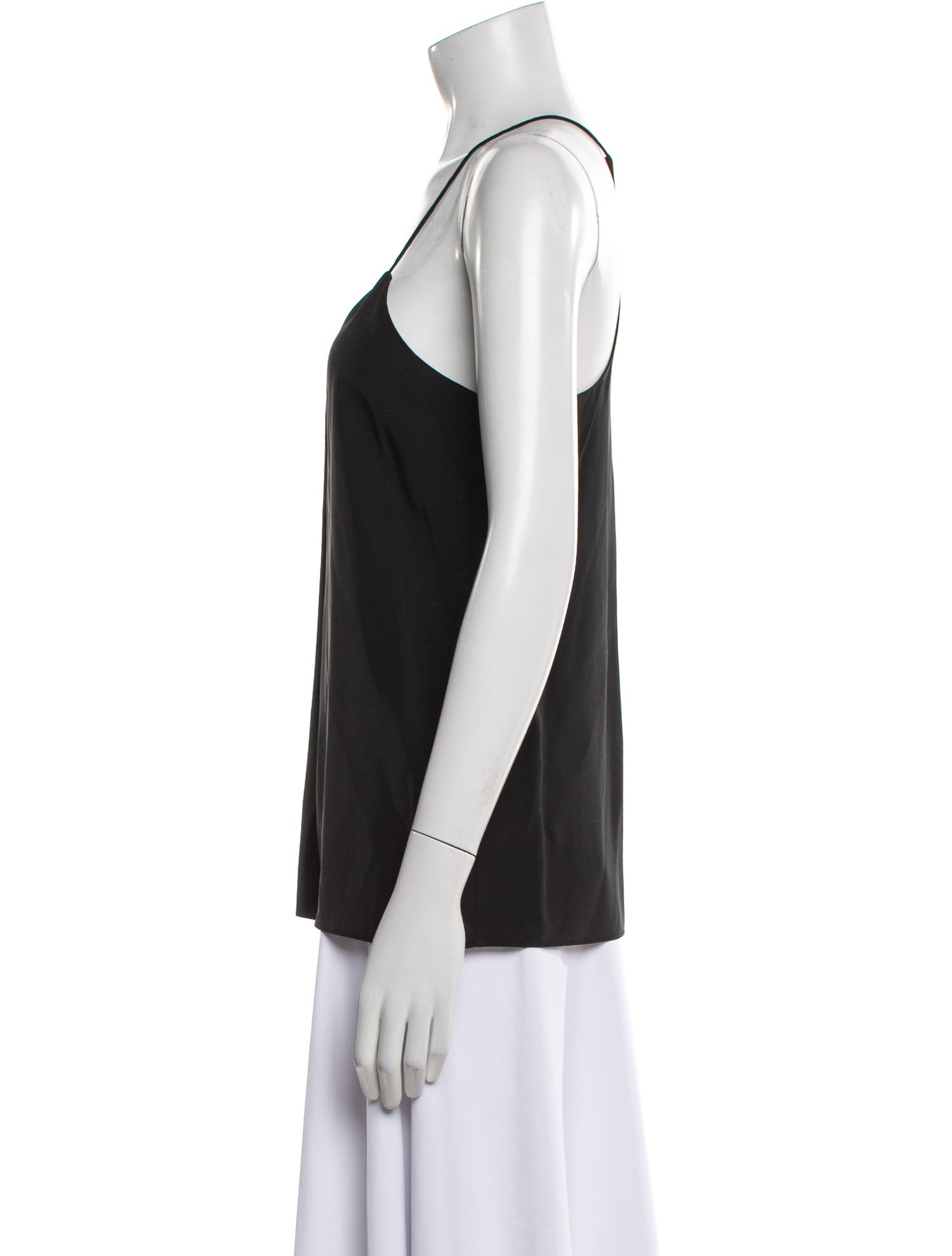 Tibi Silk V-Neck Top