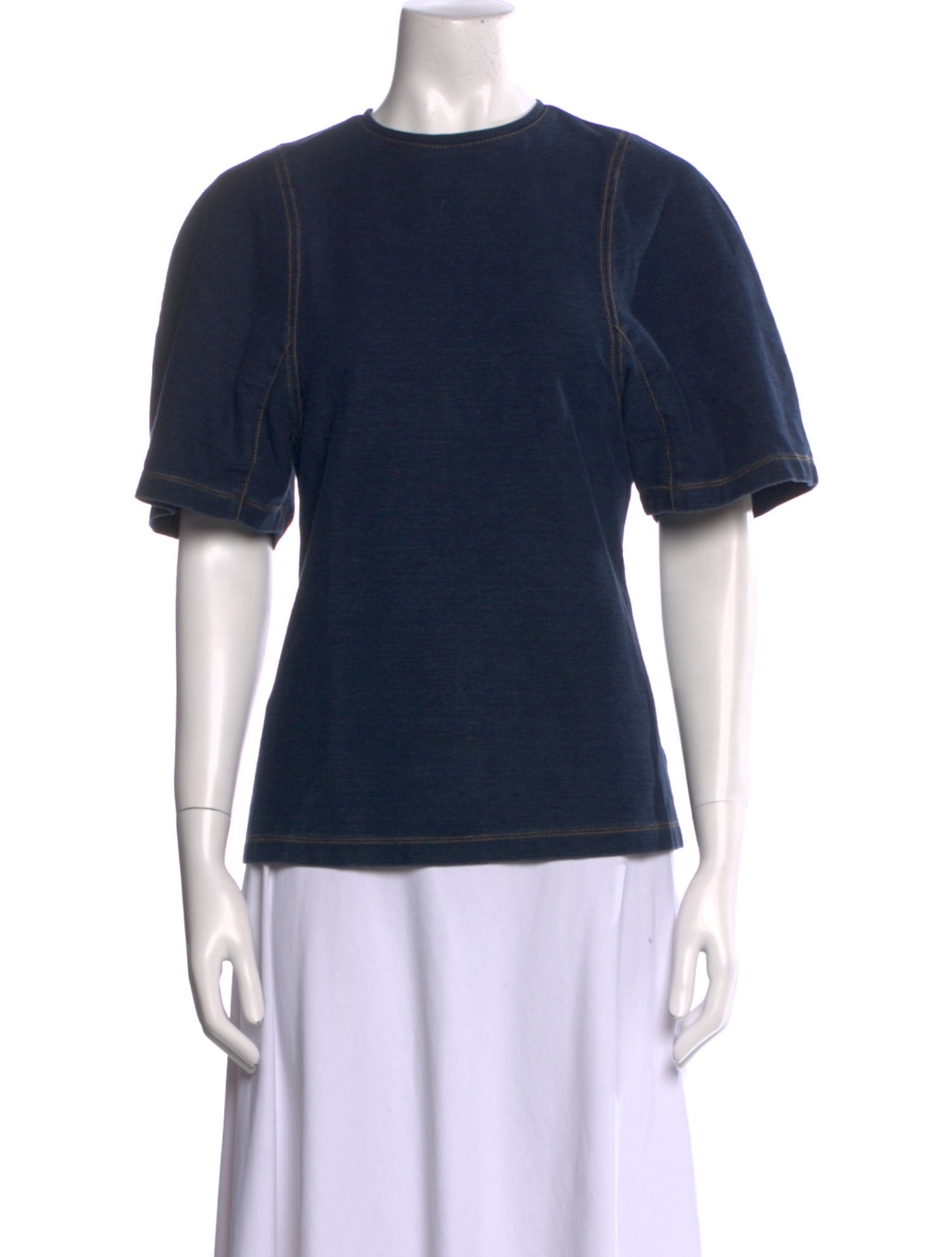 Tibi Crew Neck Short Sleeve T-Shirt