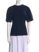 Tibi Crew Neck Short Sleeve T-Shirt
