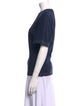 Tibi Crew Neck Short Sleeve T-Shirt