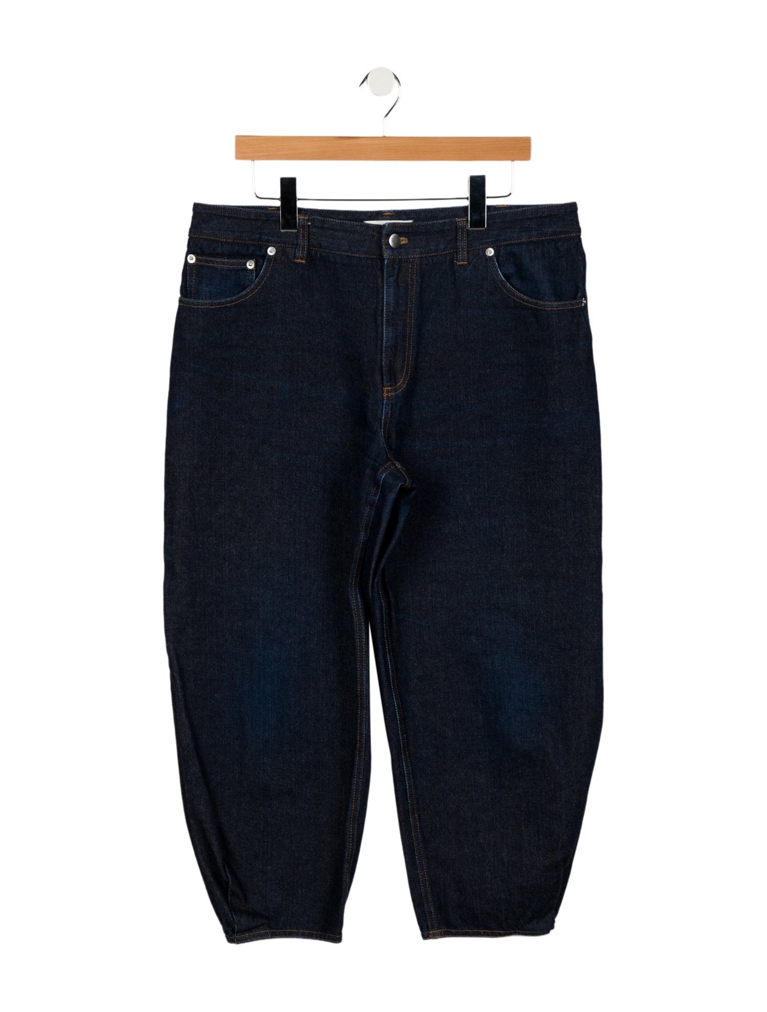 Tibi High-Rise Straight Leg Jeans