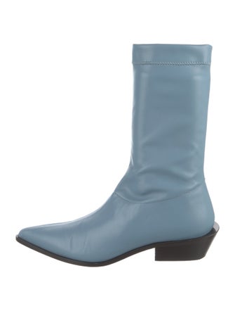 Tibi Leather Sock Boots