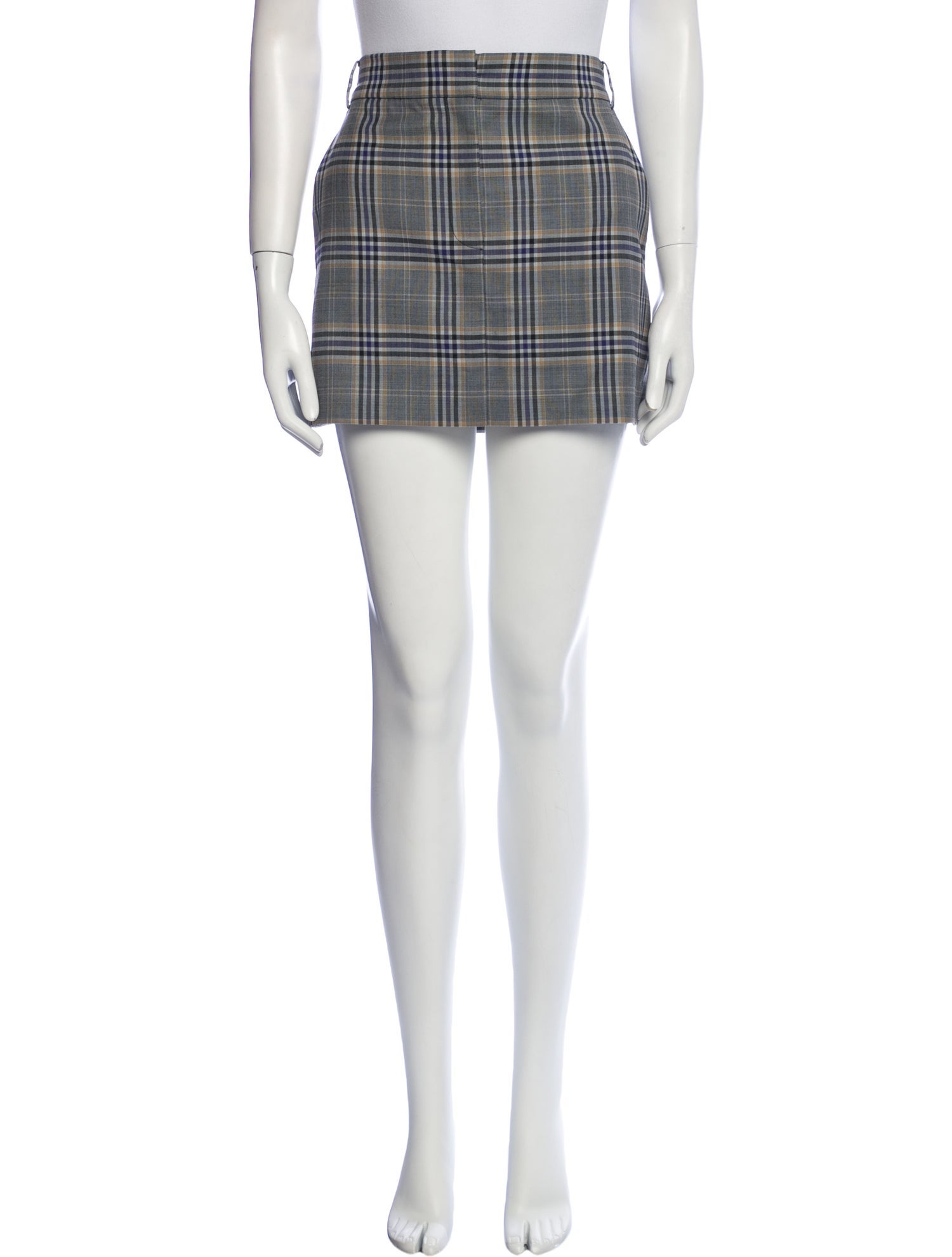 Tibi Plaid Print Mini Skirt w/ Tags