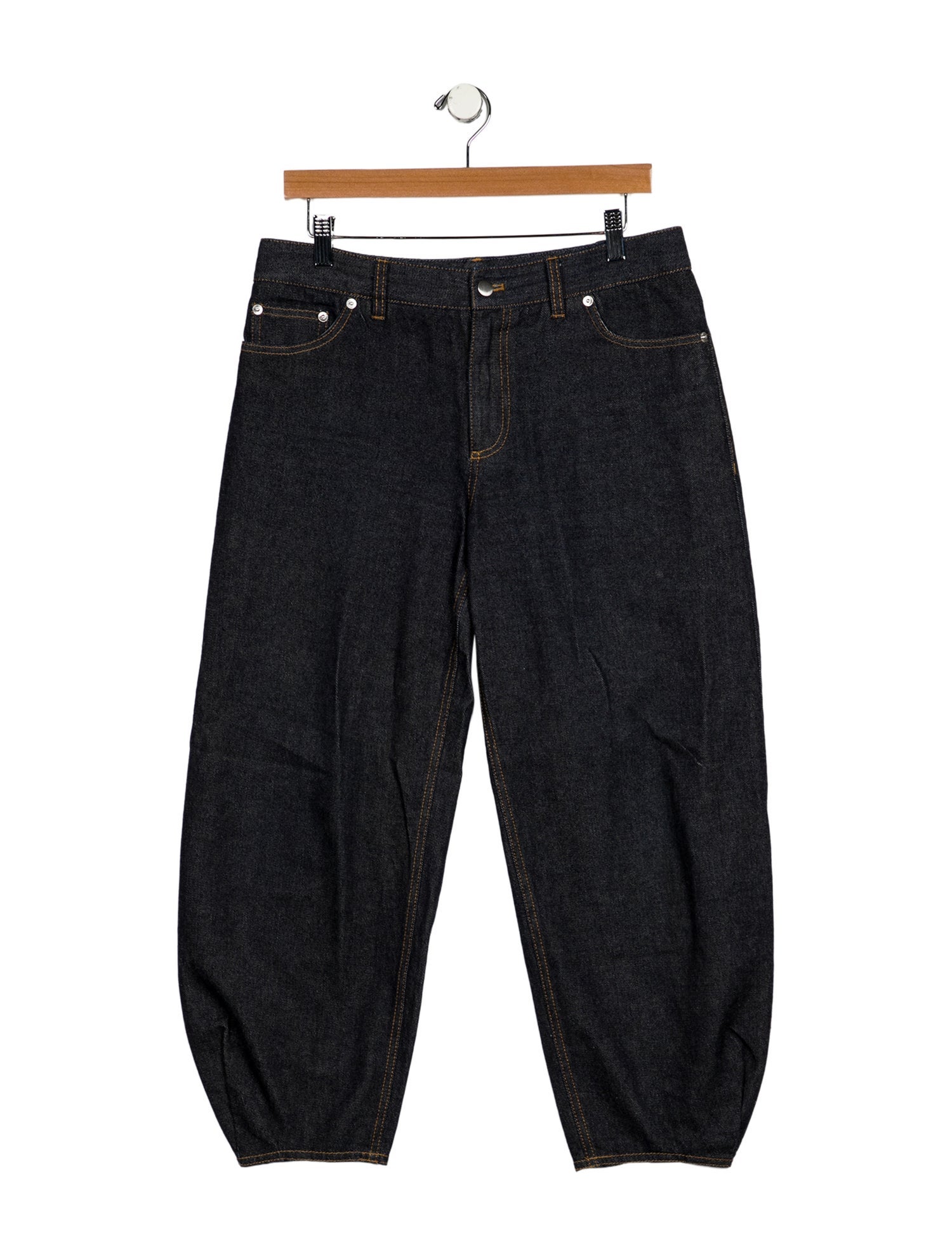 Tibi Mid-Rise Straight Leg Jeans