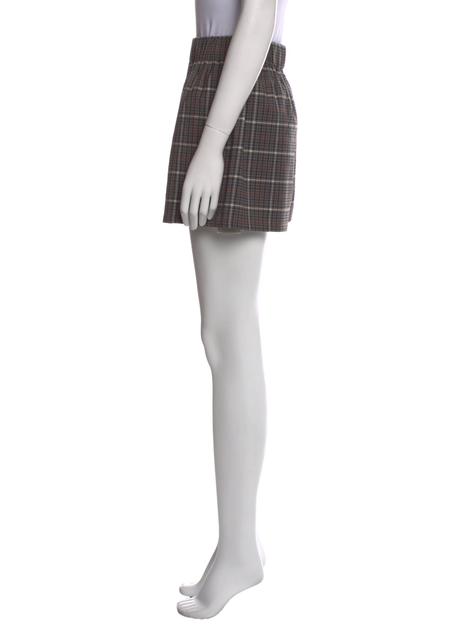 Tibi Striped Mini Shorts