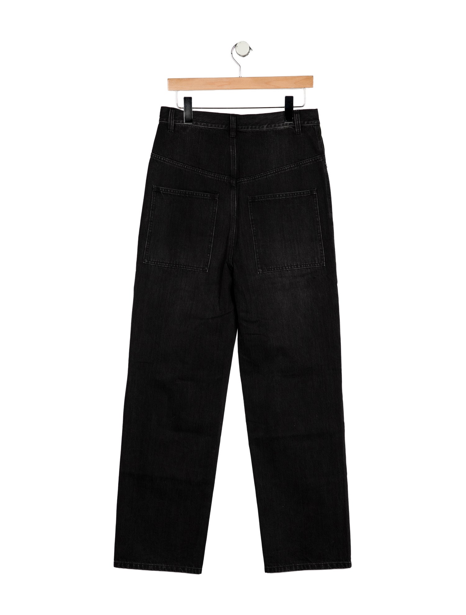 Tibi High-Rise Straight Leg Jeans