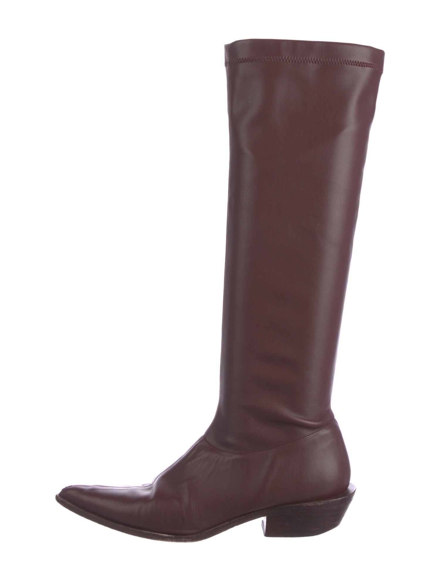 Tibi Leather Riding Boots