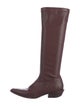 Tibi Leather Riding Boots