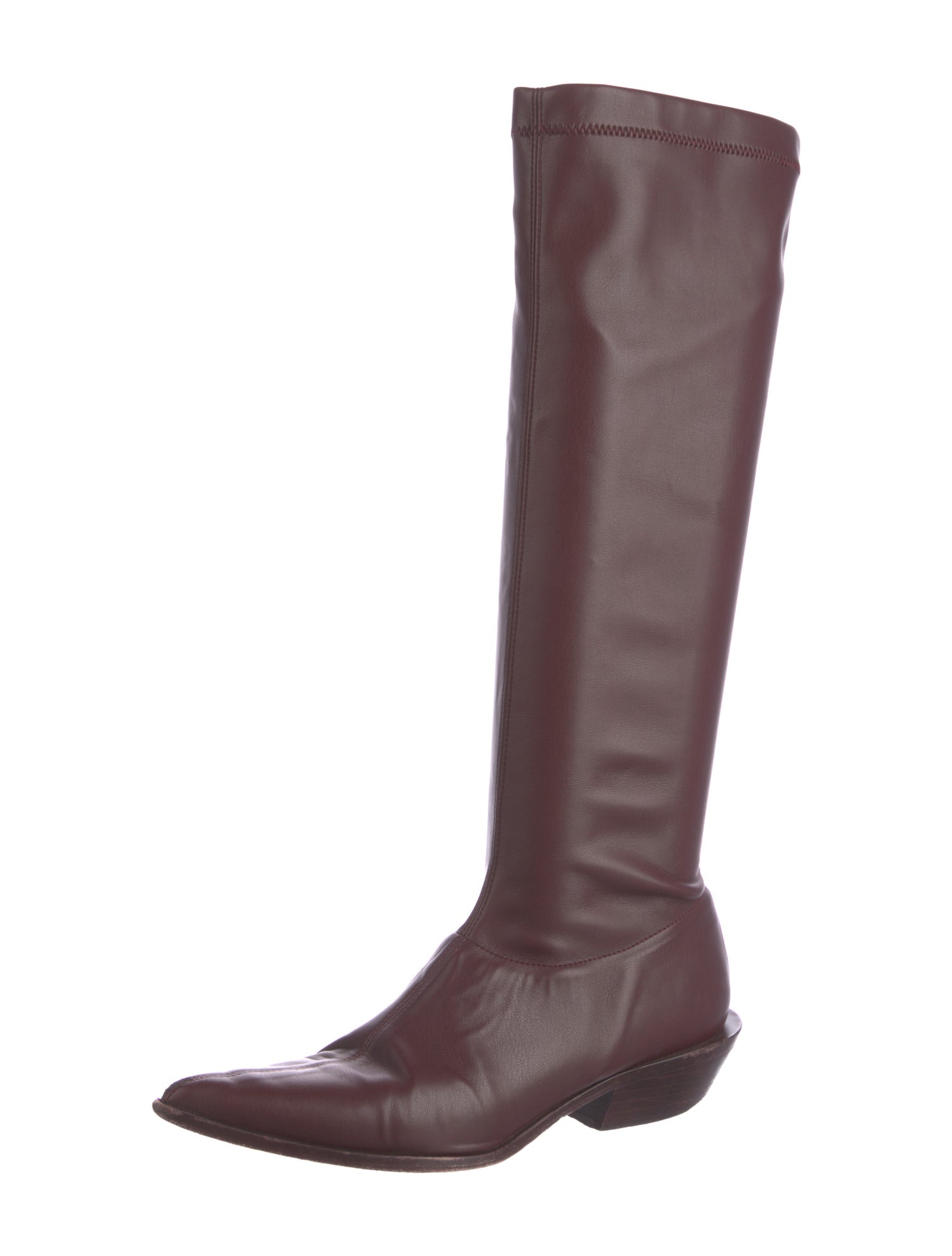 Tibi Leather Riding Boots