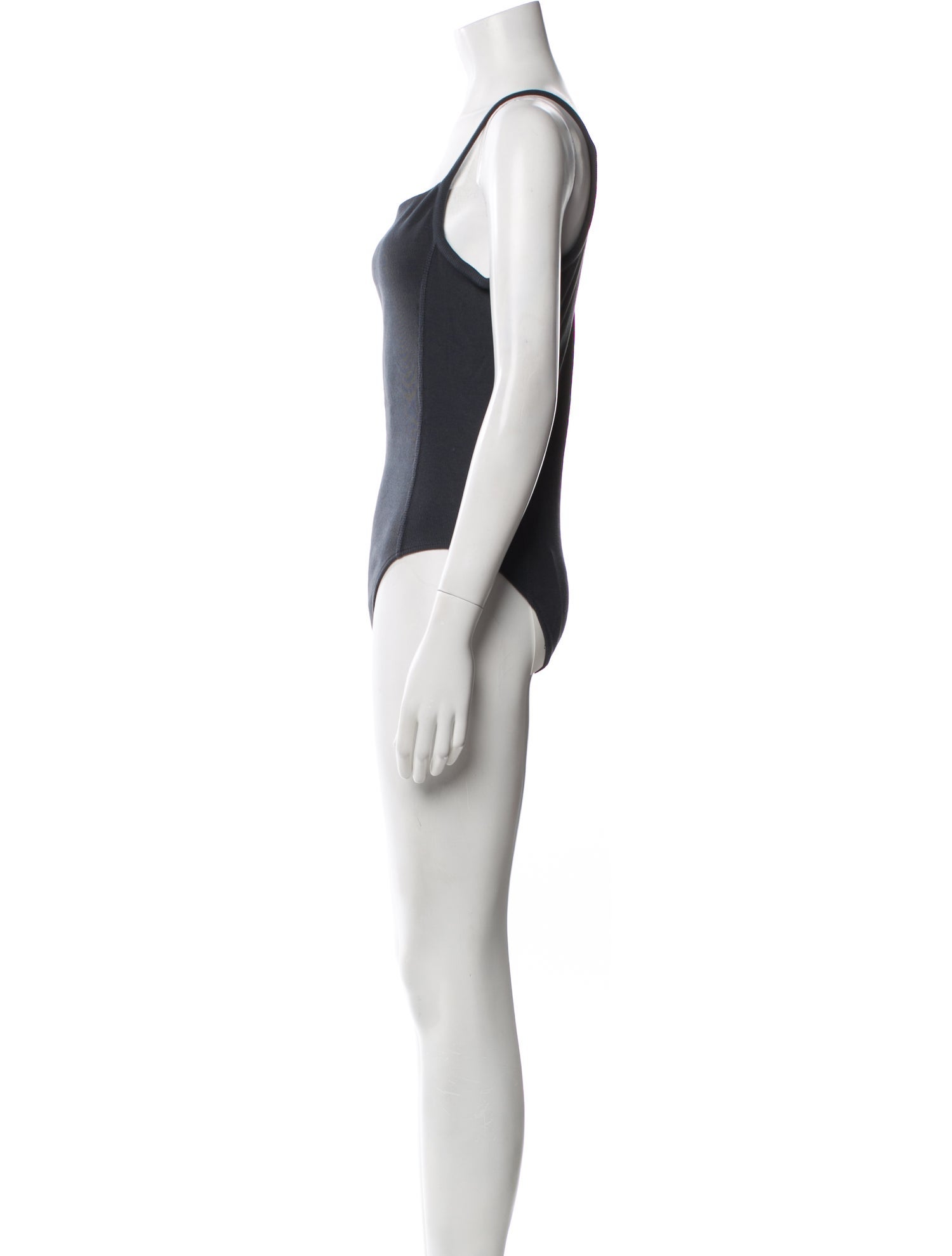 Tibi Square Neckline Sleeveless Bodysuit