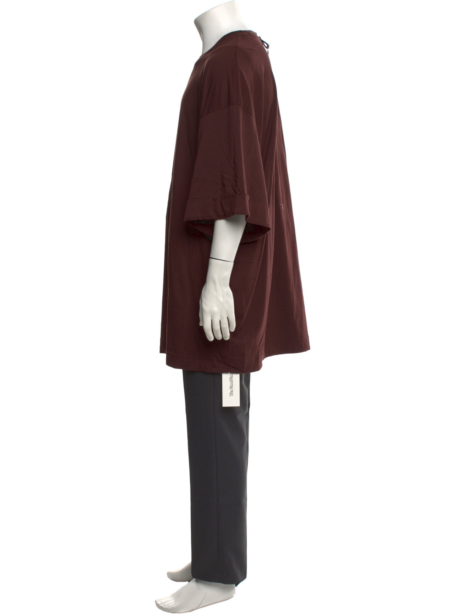 Tibi Crew Neck Three-Quarter Sleeve T-Shirt