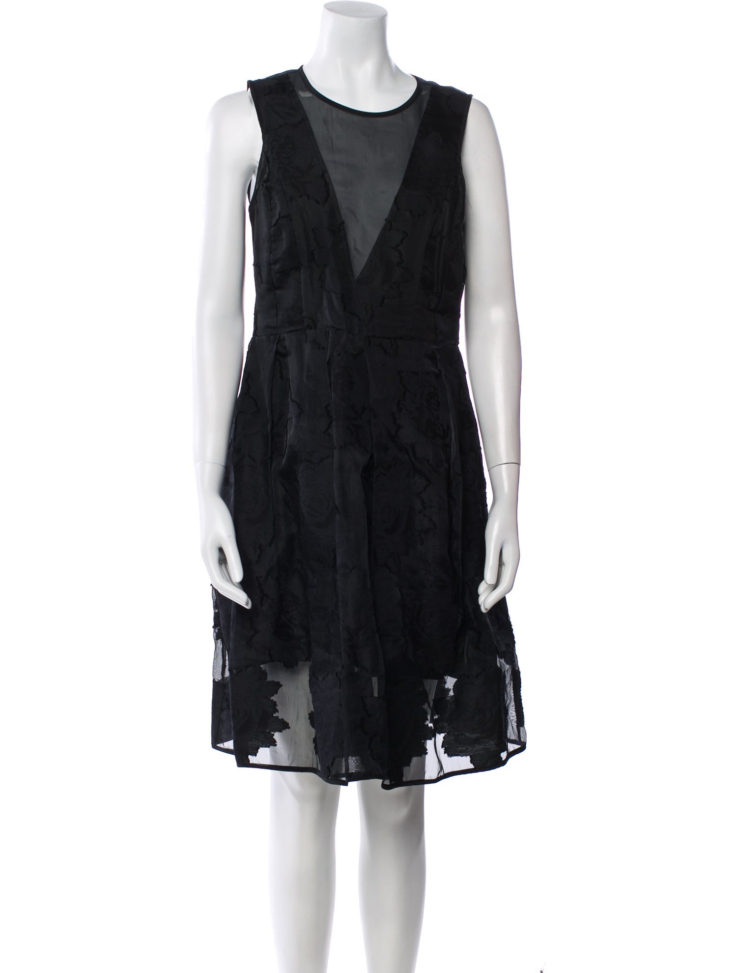 Tibi Lace Pattern Knee-Length Dress