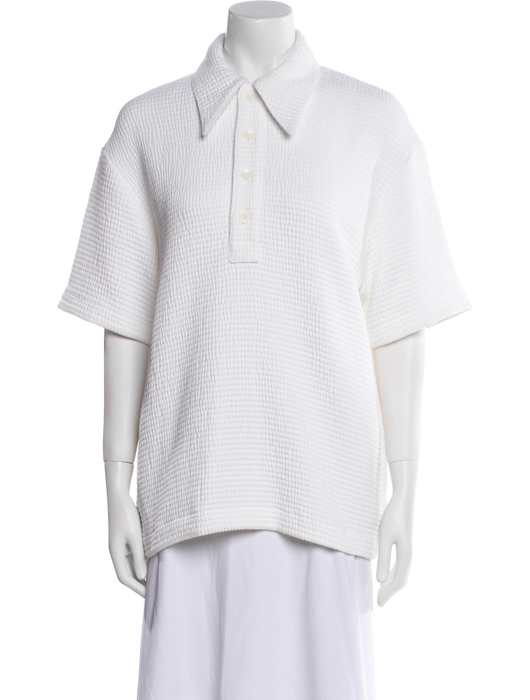 Tibi Short Sleeve Polo