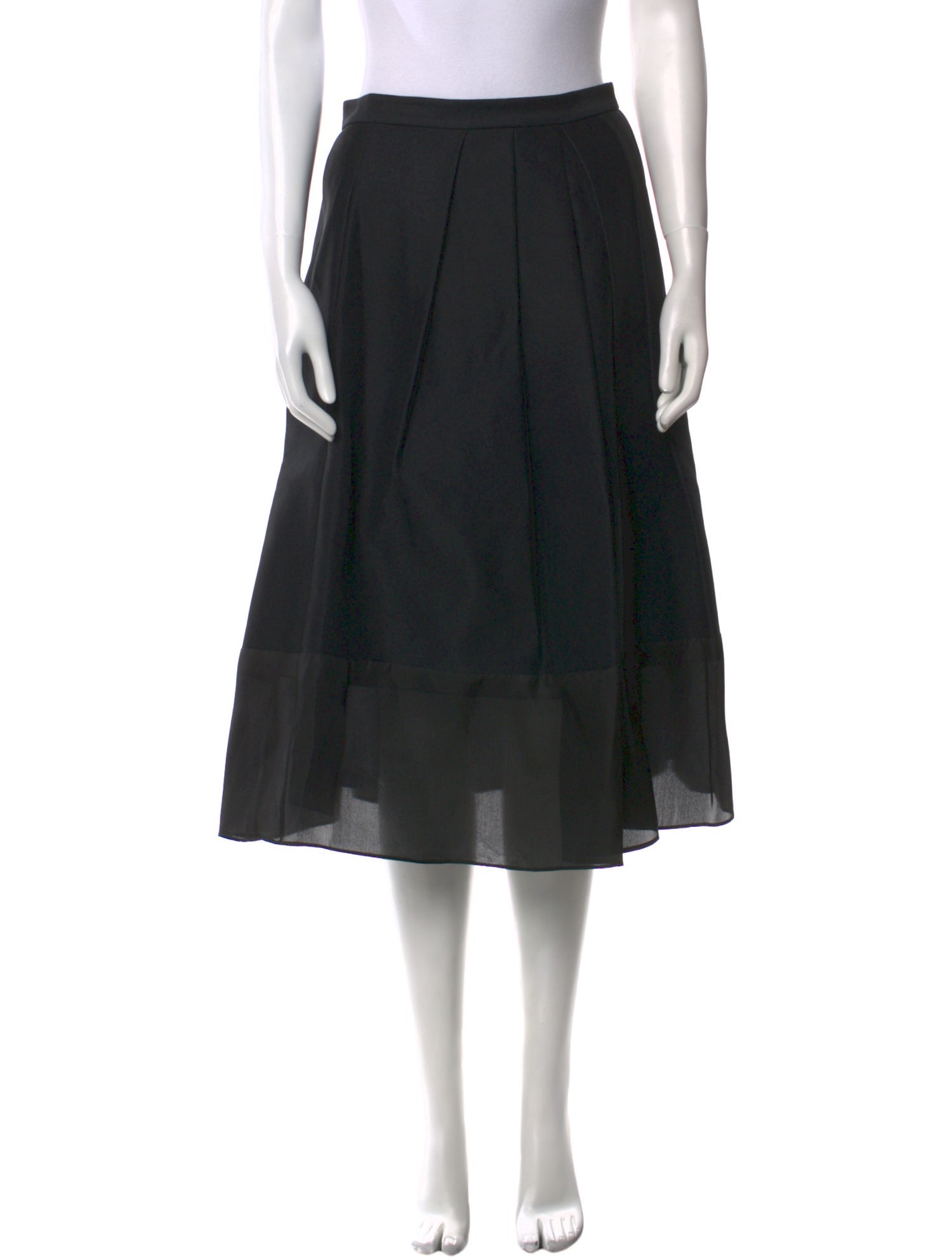 Tibi Silk Midi Length Skirt