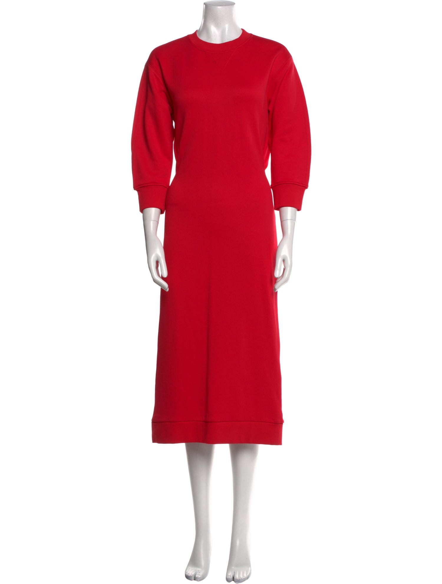 Tibi Crew Neck Midi Length Dress